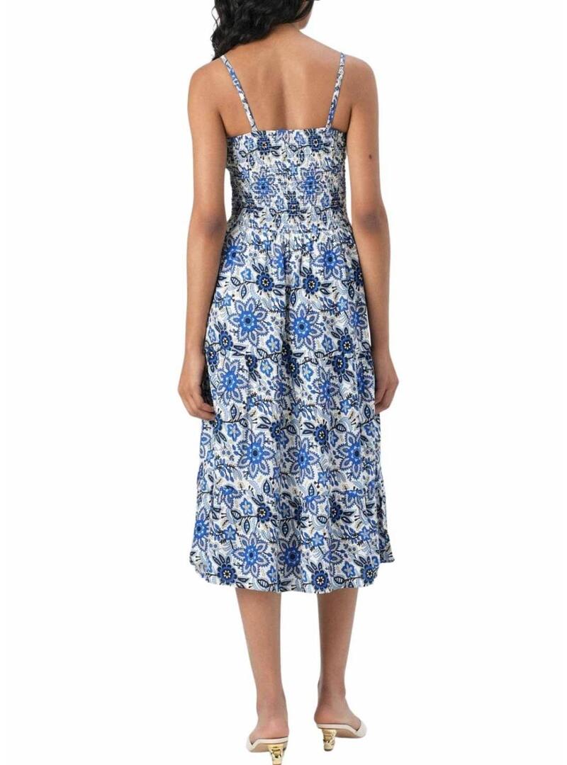 Abito Only Zelina floreale blu per donna