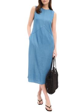 Abito in denim Vila Vibista midi per donna