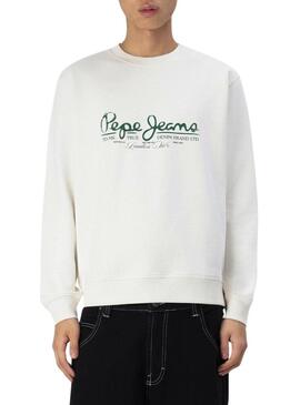 Felpa Pepe Jeans Dumas beige per uomo