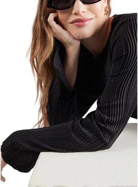 Top Vila Vinira nero per donna