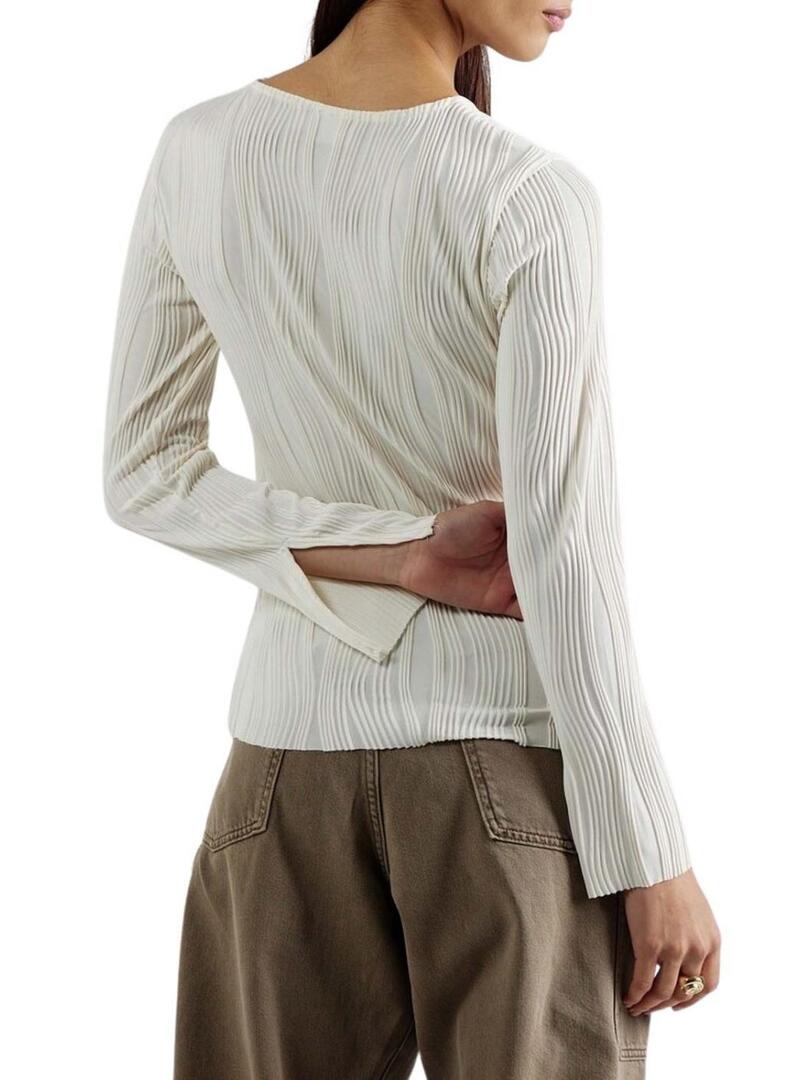 Top Vila Vinira beige per donna