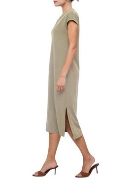 Abito Vila Viadoria beige per donna