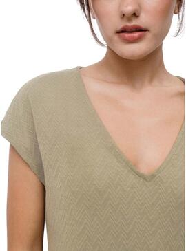 Abito Vila Viadoria beige per donna