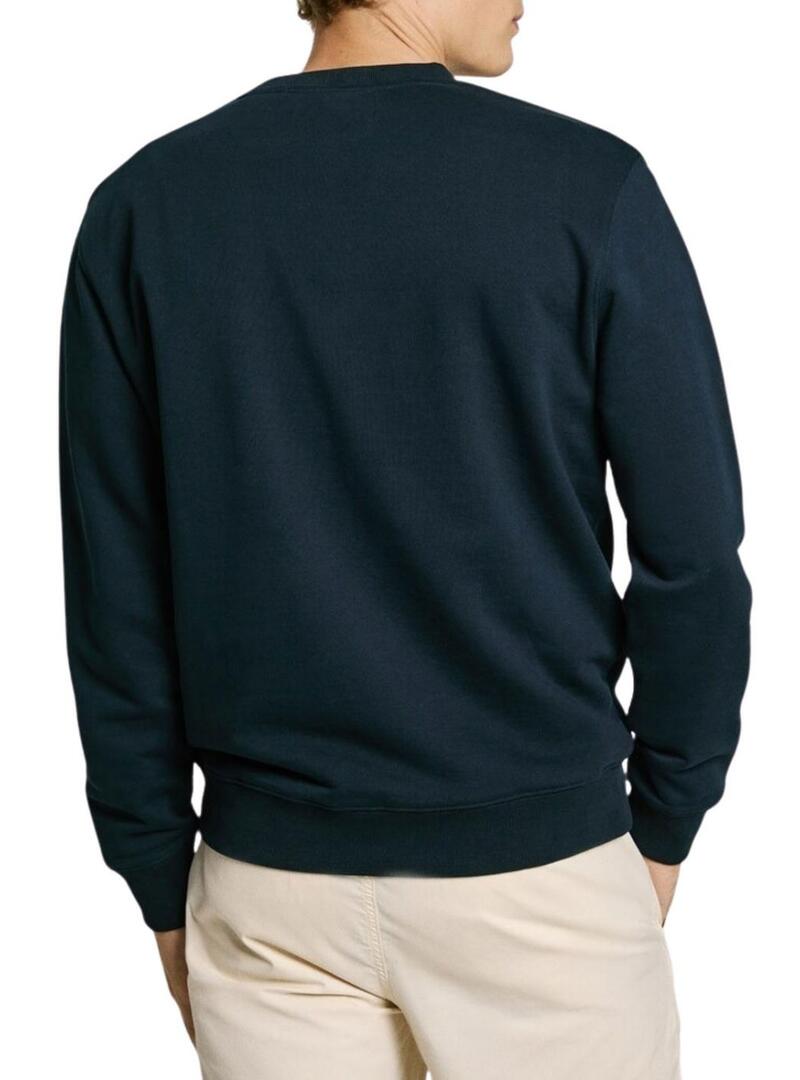 Felpa Pepe Jeans Duke blu scuro per uomo