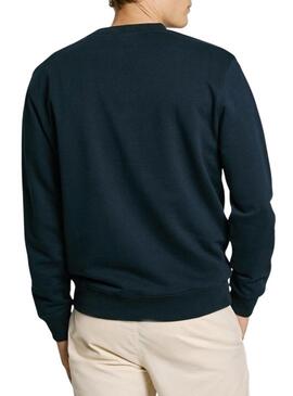 Felpa Pepe Jeans Duke blu scuro per uomo
