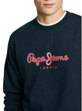Felpa Pepe Jeans Duke blu scuro per uomo