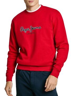 Felpa Pepe Jeans Duke rossa per uomo