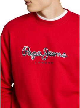Felpa Pepe Jeans Duke rossa per uomo