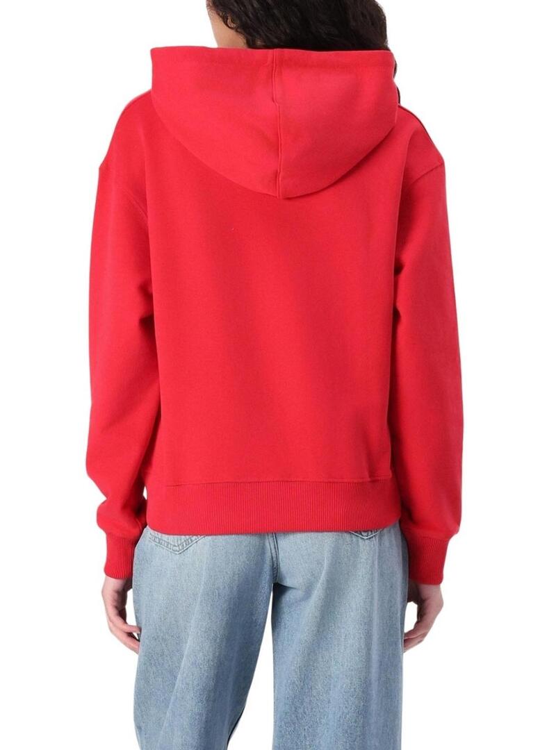 Felpa Pepe Jeans Maddy rossa per donna