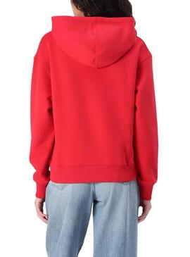 Felpa Pepe Jeans Maddy rossa per donna