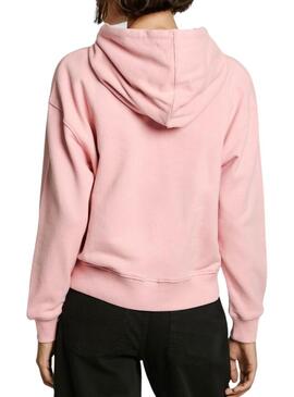 Felpa Pepe Jeans Maddy rosa per donna