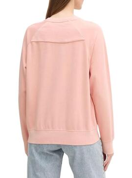 Felpa Pepe Jeans Lupita rosa per donna