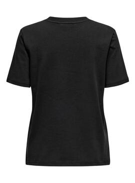 Maglietta Only Monja nera per donna