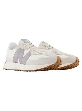 Sneakers New Balance 327 bianche e blu per donna