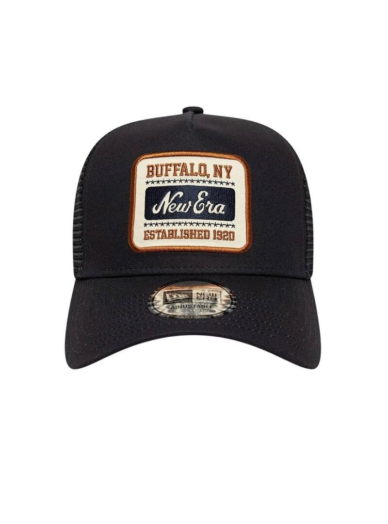 Cappellino New Era Patch 9Forty Trucker nero per uomo