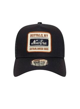Cappellino New Era Patch 9Forty Trucker nero per uomo
