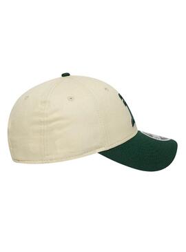 Cappellino New Era degli Oakland Athletics beige e verde