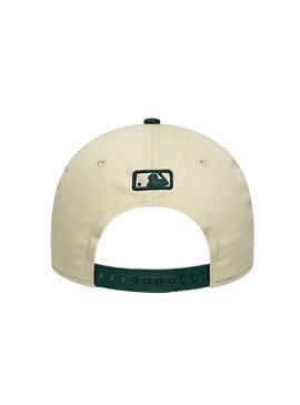 Cappellino New Era degli Oakland Athletics beige e verde