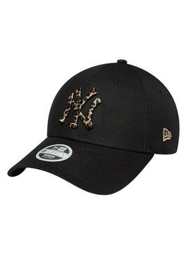 Cappellino New Era 9Forty nero animalier