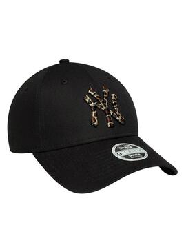 Cappellino New Era 9Forty nero animalier