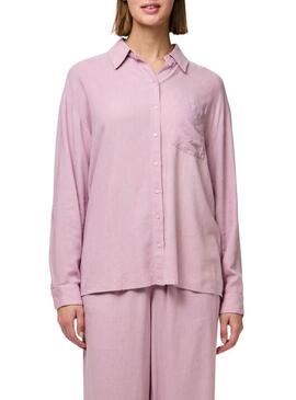 Camicia Pieces Pia rosa per donna