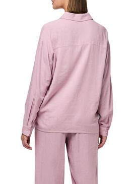 Camicia Pieces Pia rosa per donna
