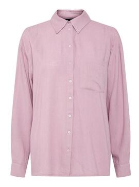 Camicia Pieces Pia rosa per donna