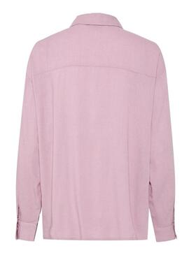 Camicia Pieces Pia rosa per donna