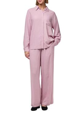 Camicia Pieces Pia rosa per donna