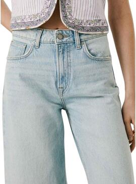 Pantaloni in jeans Pepe Jeans Wide Trun Up per donna