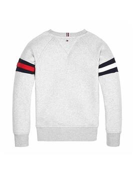 Felpe Tommy Hilfiger Essential Flag Grigio Bambino