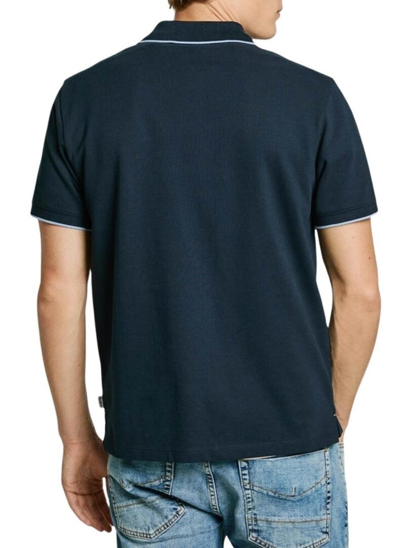 Polo Pepe Jeans Hans blu marino per uomo