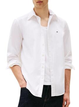 Camicia Tommy Hilfiger Core Flex bianca per uomo