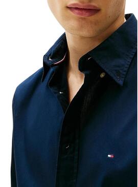 Camicia Tommy Hilfiger Core Flex blu scuro per uomo