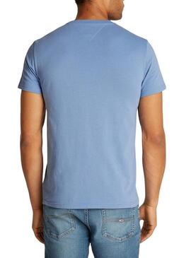 Maglietta Tommy Jeans Varsity Pop blu per uomo