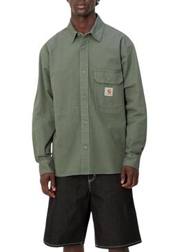 Camicia sovrapposta Carhartt Reno verde per uomo