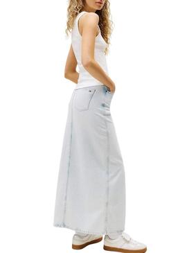 Maglietta Tommy Jeans Gradient bianca da donna.