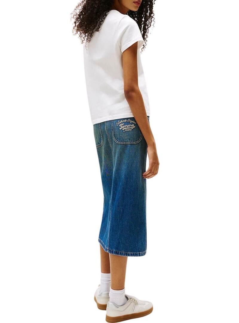 Maglietta Tommy Jeans Floral bianca per donna