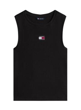 Maglietta Tommy Jeans Tank top nera per donna