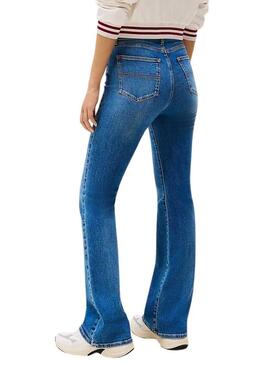 Pantaloni in denim Tommy Jeans Sylvia flare per donna.