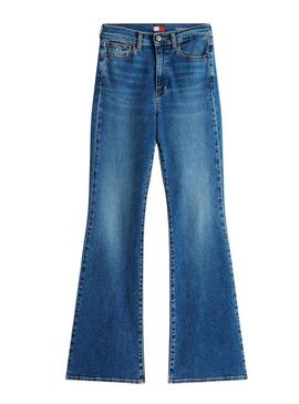 Pantaloni in denim Tommy Jeans Sylvia flare per donna.