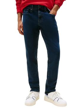 Pantaloni in denim Tommy Jeans Scanton blu per uomo
