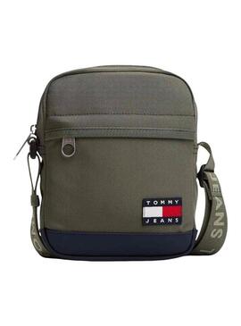 Borsa a tracolla Tommy Jeans Essential verde per uomo