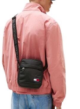 Borsa a tracolla Tommy Jeans Essential nera per uomo