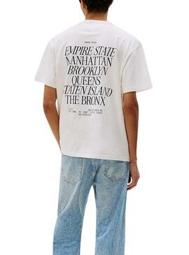 Maglietta Tommy Jeans New York bianca per uomo