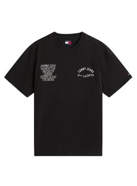 Maglietta Tommy Jeans New York nera da uomo.