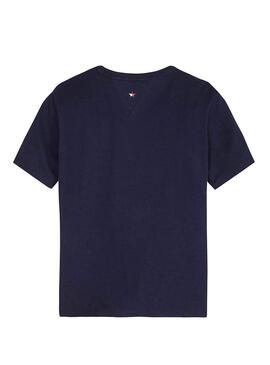 T-Shirt Tommy Hilfiger Essential Blu Navy Bambina