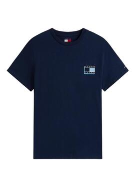 Maglietta Tommy Jeans Slim Pop blu scuro per uomo