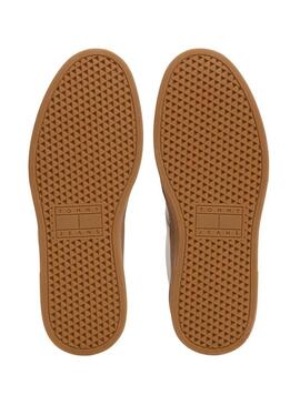 Scarpe Tommy Jeans The Greenwich Platform bianche e lilla per donna.