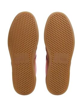 Scarpe Tommy Jeans Greenwich lampone per donna
